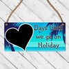 Days Until We Go on Holiday" Countdown Plaque | Beach-Themed
