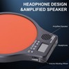 EX [3-IN-1] Portable Digital Electronic Drum Pad, with [Metronome, Speed