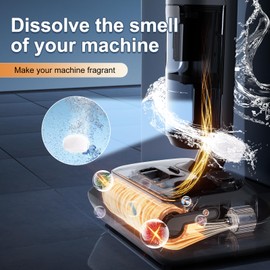 Floor Cleaner Lavender Scent Compitable for Tineco Vacuum Mop, One Pill At a Time (88 Pill) Residue & Streak Free, Suitable for All Robot Vacuum Cleaners and Wireless Wet Dry Dual-Use Vacuum Cleaners