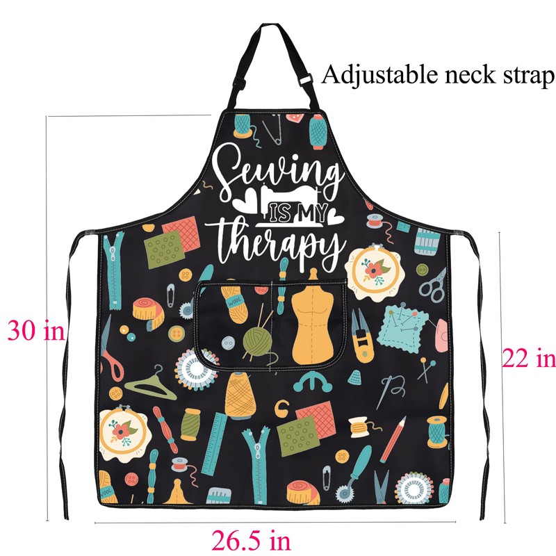 ENSIANTH Sewing Aprons for Women with Pockets Quilting Gifts for