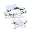 Minkissy 3pcs Flower Hairband Floral Crown Bridal Headwear Floral Headdress