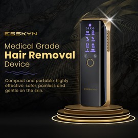 ESSKYN Dezire IPL Laser Hair Removal Device, Powerful Ice Cooling, 5 Energy Levels, 999,000 Flashes, Multifunction & Painless Full Body Hair Removal Machine for Women & Men with Skin Rejuvenation Mode