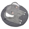 Baby Play Mat Round Cartoon Elephant Pattern Soft Cotton Decoration