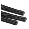 5 Meters, 8mm Braided SLEEVING - Expandable Black Braided Flexible
