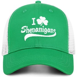 Chicken Noodles St Patricks Day Hat Women Men - Hat Shamrock Gifts, Irish Green Accessories for Women Girls, St. Patrick's Day Decorations