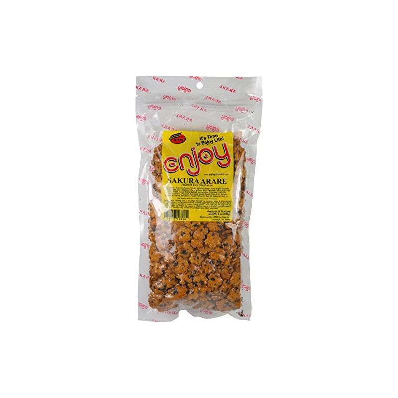 Enjoy Sakura Arare Rice Crackers, 8 Ounce