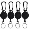 JYTDBCS Retractable Badge Reels, Retractable Keyring Extendable Key Chain Heavy