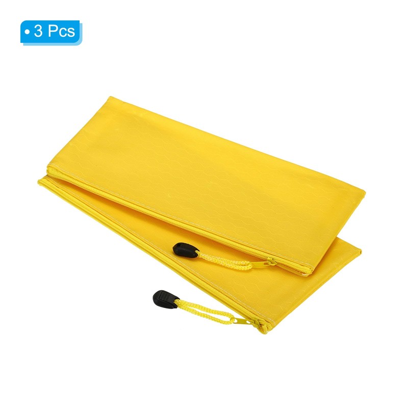 PATIKIL Waterproof Zipper File Bags, 3 Pack A6 Document Holders