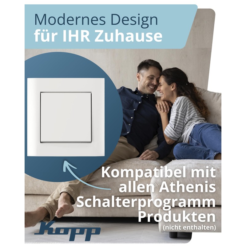 Kopp Athenis 402129062 Socket Frame for 1 Sockets