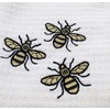 Lex's Linens Embroidered Waffle & Toweling 2 Pack Tea Towel