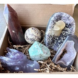 Intuitive Crystal Set by AZ Stone and Crystal Co - Hand-Curated Natural Crystals with Unique Energy and Properties intuitive crystal:_Medium