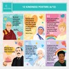 Decorably 12 Kindness Classroom Posters - 11x14in Kindness Posters, Kindness