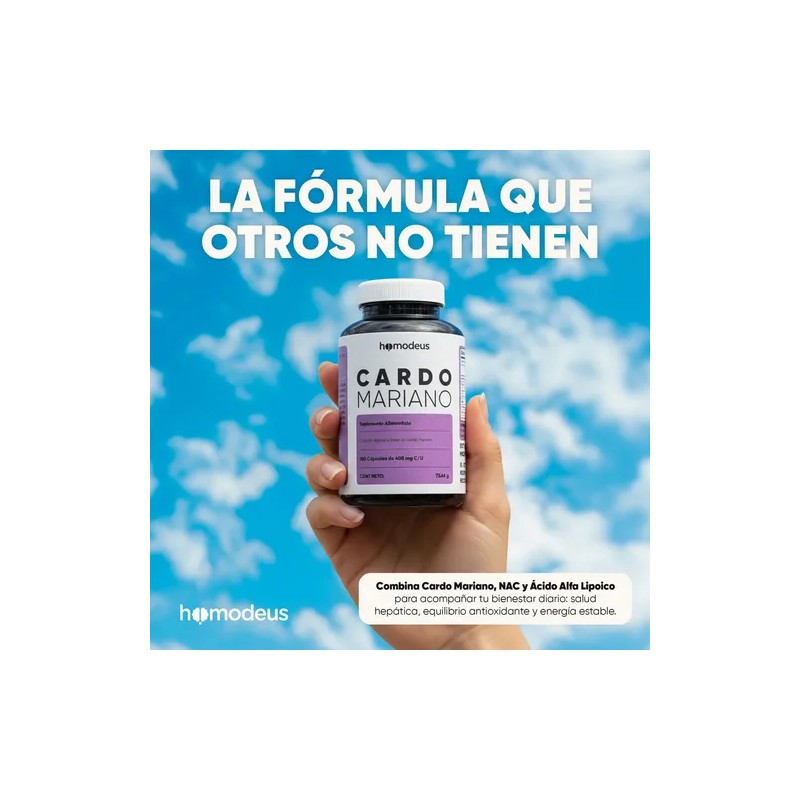 Cardo Mariano, NAC y Ácido Alfa Lipoico de Homodeus, 180