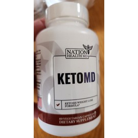 Nation Health MD KetoMD-- 60 CAPSULES --EXP  : 2025