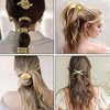 6 Pcs Doradas Hair Ties Accesorios Mujer, Retro Elástico Ligas