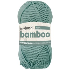 myboshi Bamboo Natural Soft Bamboo Cotton Yarn Crochet Knitting Yarn Heavy Duty 50g 125m (125m) - 1 Skein