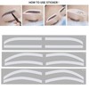 12 Pairs Disposable Airbrush Brow Shaping Stickers Microblading Eyebrow Templates