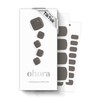 ohora Semi-Cured Gel Pedicure Strips 34pcs(P Tint Black) - Includes