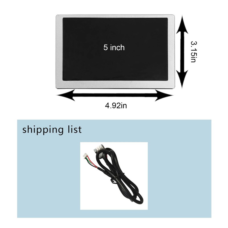 VSDISPLAY 5 Inch LCD Monitor 800x480 for Computer PC Case