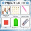 Whaline 15Pcs Christmas 5D Diamond Drawing Keychain Kit DIY Handmade