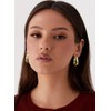 DORANA Large Gold Hoop Earrings for Women Oval Hoop Earrings