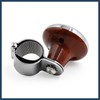 INFINAUTO Brown Crown Pattern Design Steering Wheel Knob Power Handle