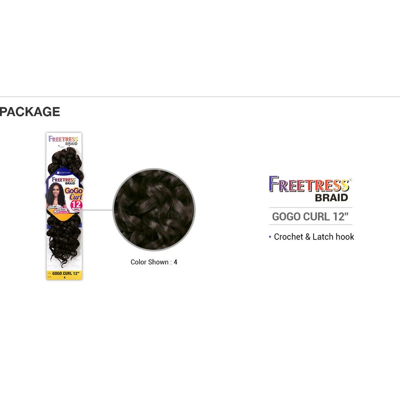 GOGO CURL 12" (530) - Freetress Synthetic Braid Crochet Bulk