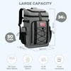 Maelstrom 36L Large Capacity Insulated Cooler Backpack, Grey, 21" x