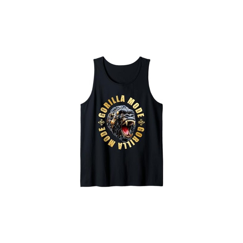 Gorilla Mode Workout Gym Motivation Beast Training Quote Tank Top,