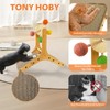 TONY HOBY Cat Scratching Post, Sisal Kitten Scratcher with Ferris