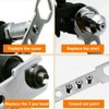 Electric Rivet Gun Adapter Black Hex Shank Cordless Riveting Drills