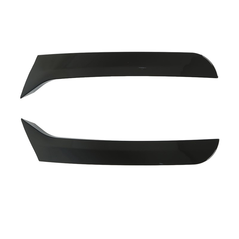 2 Pcs Rear Window Spoiler Glossy Black Left Right Side