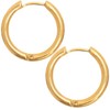 14k Gold Plated Hoop Earrings for Women Trendy Waterproof Sweatproof