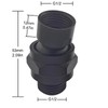 TIEXYE Shower Head Swivel Ball Adapter (Universal Component), Solid Brass