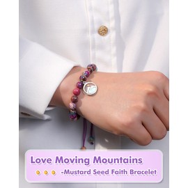 Eryuor Baptism Gifts for Teen Women Catholic Christening Baptism Decorations Favors Bracelet Jewelry