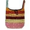 Silk Sari Sequined Beaded Hippie Hobo Sling Crossbody Messanger Patch
