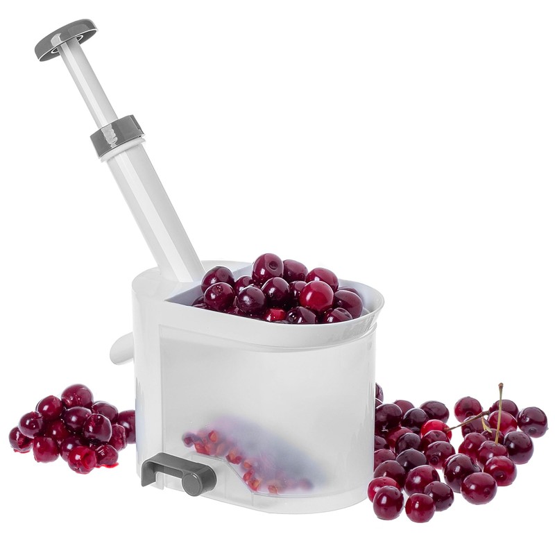KADAX Plastic Cherry Pitter with Large Collection Container, Cherry Stone
