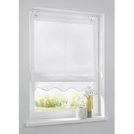 Kutti Olivia Roman Blind with Eyelets Grey / White / Natural / Lavender 45/60/80/100/120 x Height 140 cm