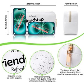 Friendship Gifts for Women Religious Makeup Bag Christian Gifts for Friend Sister Birthday Gift Best Friend Thank You Gifts Bible Verse Gifts for Bestie Travel Cosmetic Pouch Christmas Retirement Gift