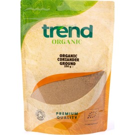 Trend Organic Coriander Ground | Aromatic Spice with Earthy Flavour for Diverse Culinary Creations | Certified Organic, Vegan, Non-GMO, No Additives or Preservatives, 250g