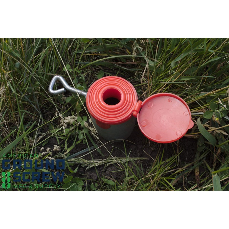 American Ground Screw Model 1 with Cap - Quick and