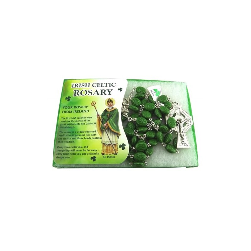 JC Walsh and Sons Nickle and Ceramic Rosary Beads Necklace