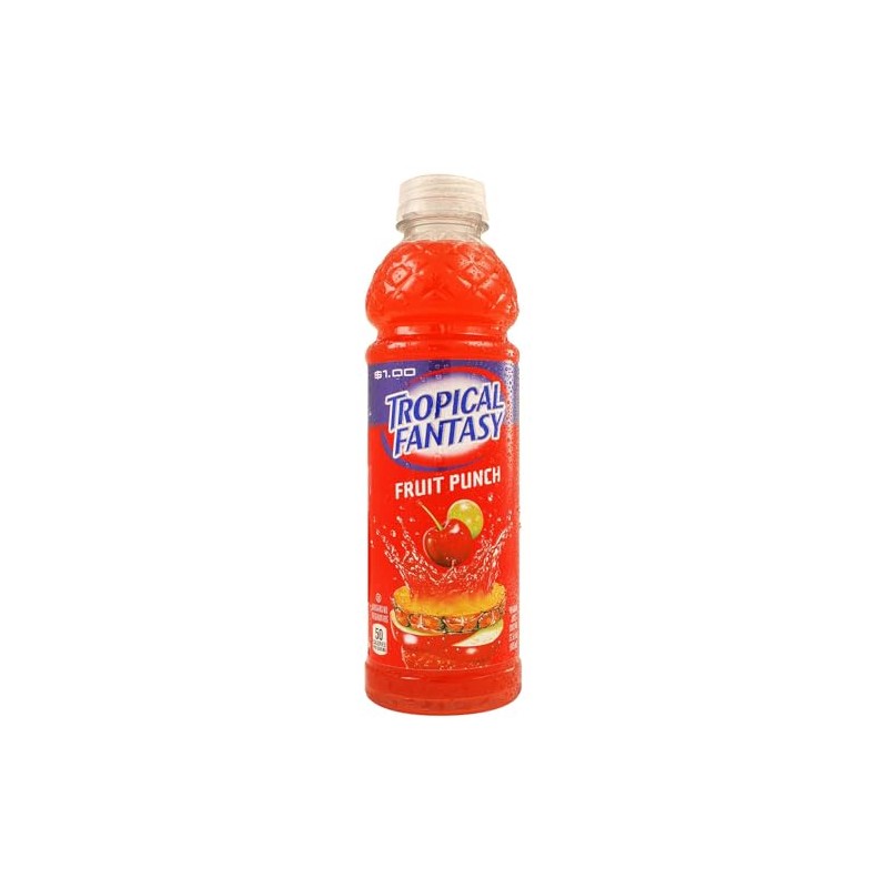 Tropical Fantasy Fruit Punch Juice Cocktail, Fruit Punch, 22.5 Fl
