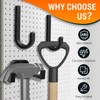 6Pcs Storage Shed Hooks Compatible with Suncast Shed, Black J