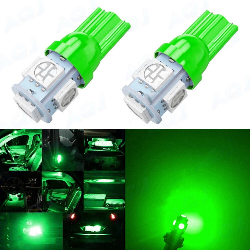 AQJ 10X Green LED Bulbs Instrument Cluster Panel Backlight Gauge
