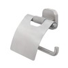 Tiger Ramos Toilet Roll Holder with Cover, Stainless Steel Brushed,