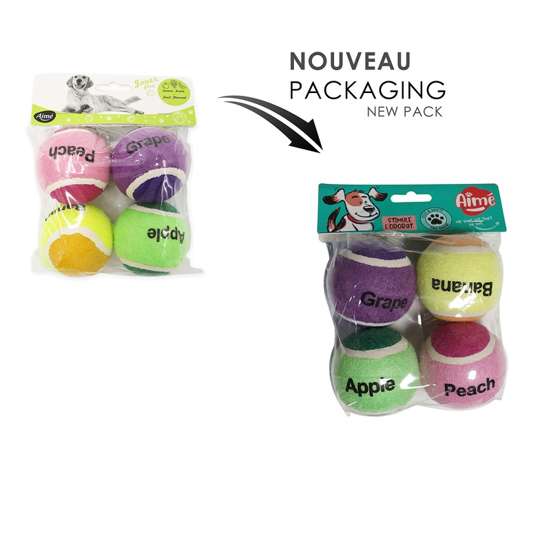 Aime Hundespielzeug Tennisball, 6 cm