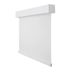 CALYX INTERIORS Blackout Roller Shade with Valance, Thermal Insulating Blind, Cordless, 26.5" W x 60" H, Simple White