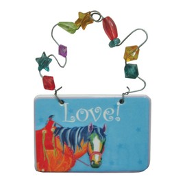 Kole Imports Love Horse Ceramic Gift Tag