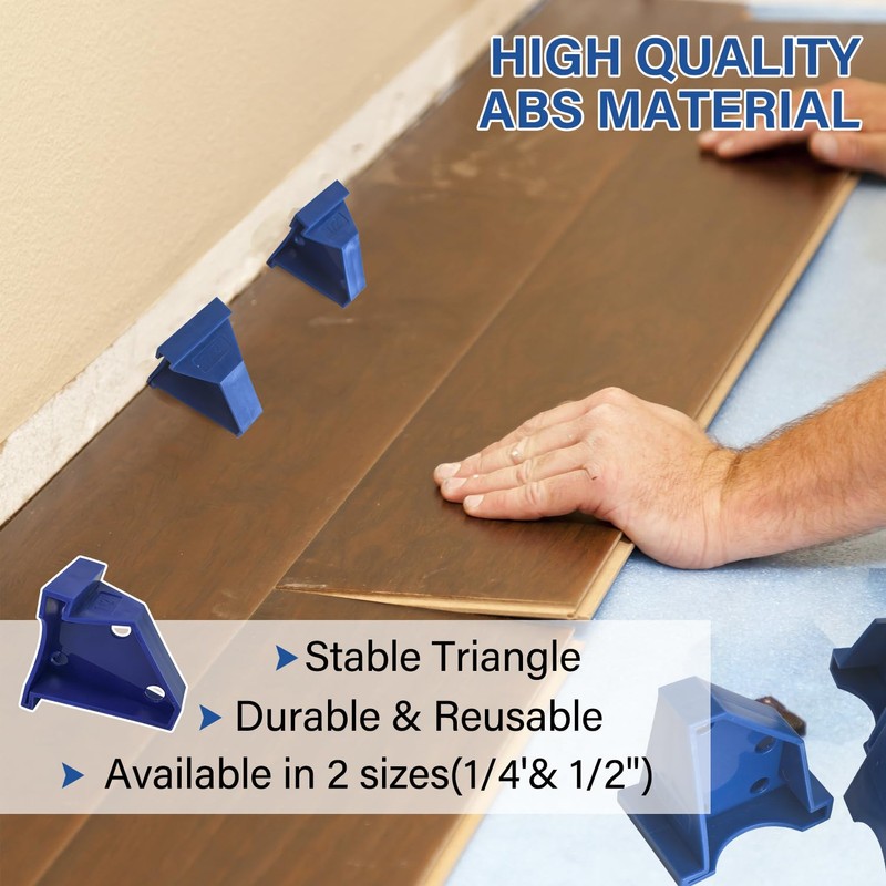 Socpuro 40 Pack Flooring Spacers, Laminate Wood Flooring Spacer Tool